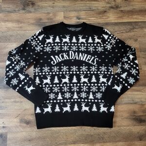 Jack Daniel's Men's Christmas Holiday Knit Pullover Sweater Size Small